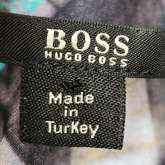Boss Hugo Boss Silk Abstract Print Sleeveless Blouse Size 0 US - Picture 9 of 13